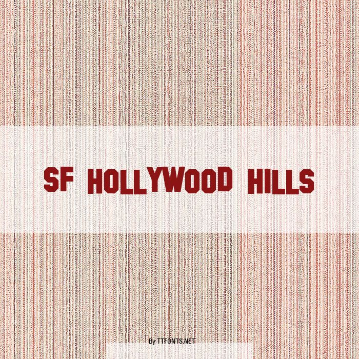 SF Hollywood Hills example